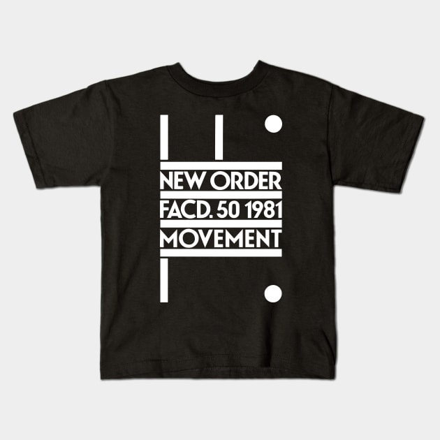 New Order Movement White Kids T-Shirt by poppersboutique